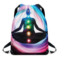 Chakras Of The Universe Print Drawstring Backpack