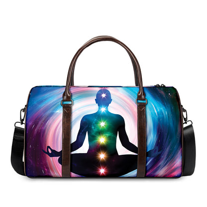 Chakras Of The Universe Print Duffle Bag