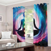 Chakras Of The Universe Print Extra Wide Grommet Curtains