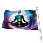 Chakras Of The Universe Print Flag