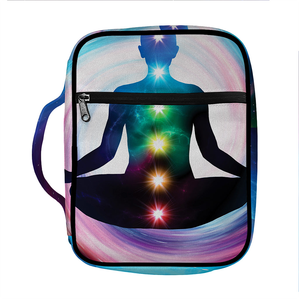 Chakras Of The Universe Print Front Pocket Bible Bag