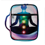 Chakras Of The Universe Print Front Pocket Bible Bag