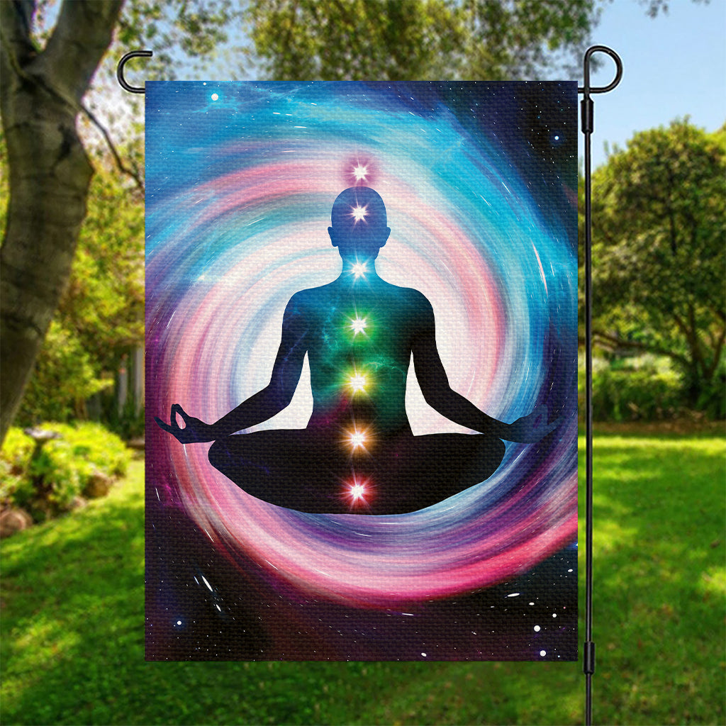 Chakras Of The Universe Print Garden Flag