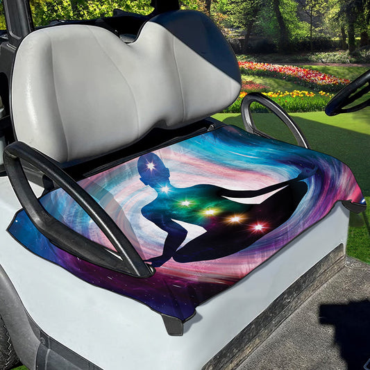 Chakras Of The Universe Print Golf Cart Seat Cover