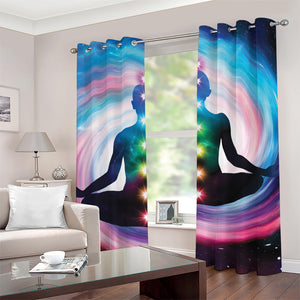 Chakras Of The Universe Print Grommet Curtains