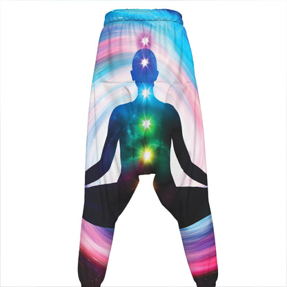 Chakras Of The Universe Print Hammer Pants