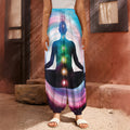 Chakras Of The Universe Print Harem Pants