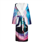 Chakras Of The Universe Print Hooded Bathrobe