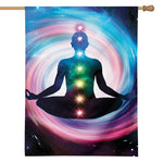 Chakras Of The Universe Print House Flag