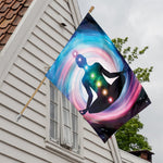 Chakras Of The Universe Print House Flag