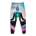 Chakras Of The Universe Print Jogger Pants