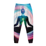 Chakras Of The Universe Print Jogger Pants
