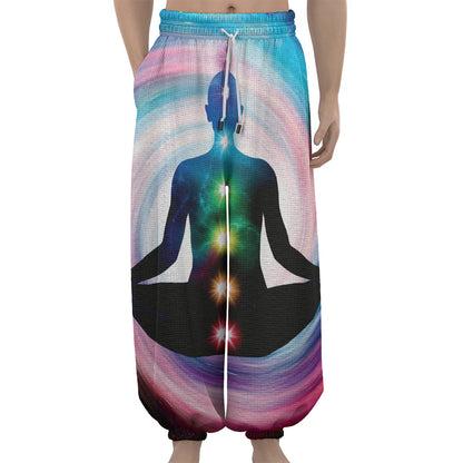 Chakras Of The Universe Print Lantern Pants