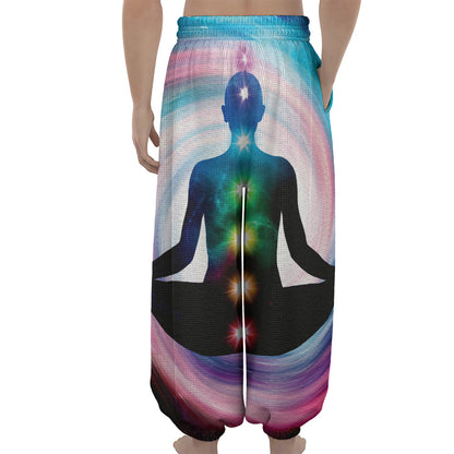 Chakras Of The Universe Print Lantern Pants