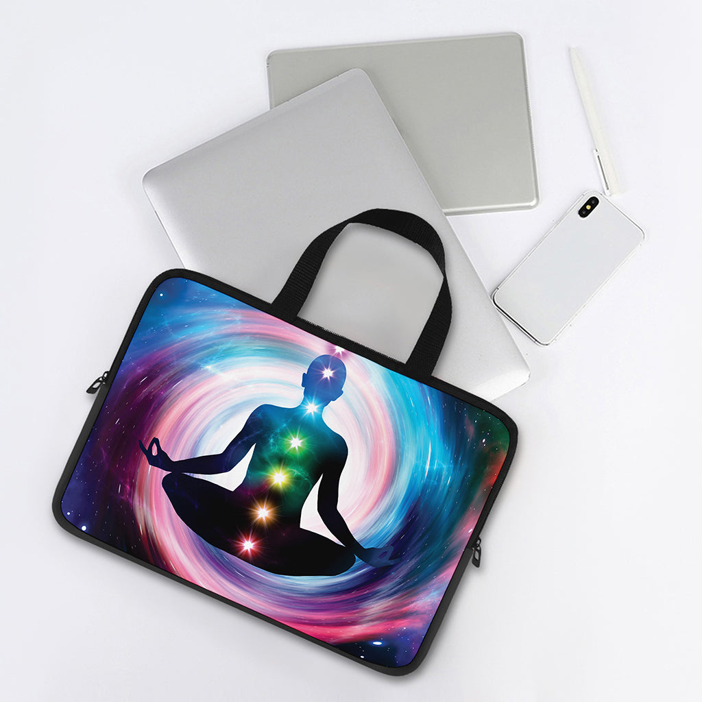 Chakras Of The Universe Print Laptop Sleeve With Handle