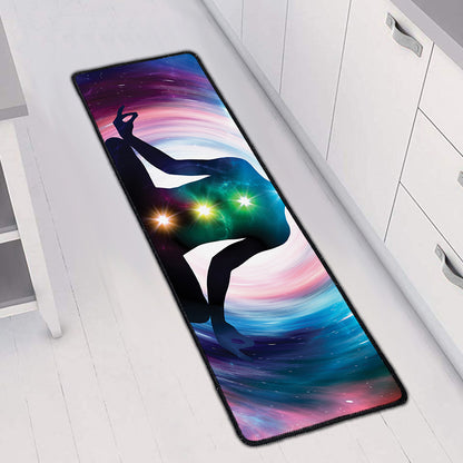 Chakras Of The Universe Print Long Kitchen Mat