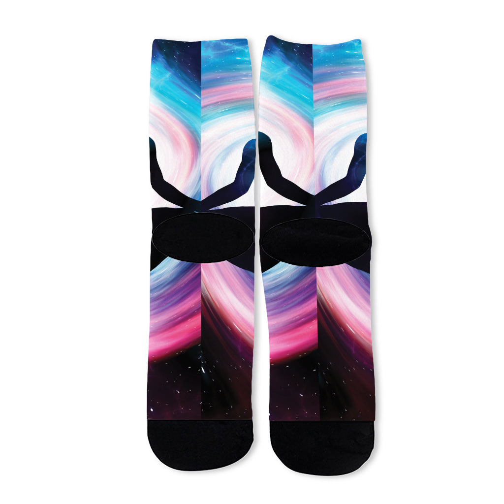 Chakras Of The Universe Print Long Socks