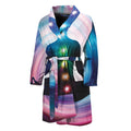 Chakras Of The Universe Print Men's Bathrobe