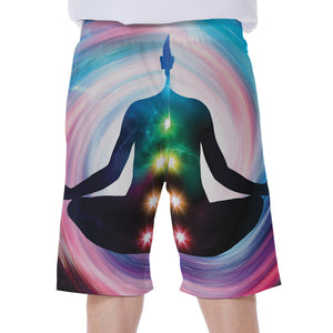 Chakras Of The Universe Print Men's Beach Shorts