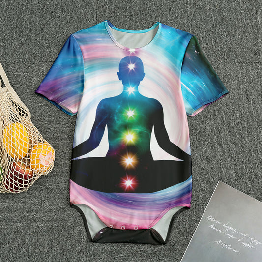 Chakras Of The Universe Print Men's Bodysuit