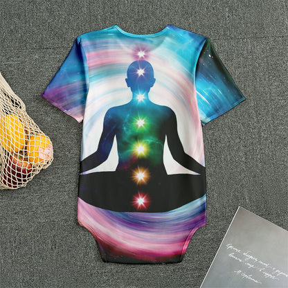 Chakras Of The Universe Print Men's Bodysuit