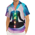 Chakras Of The Universe Print Men's Deep V-Neck Shirt