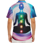 Chakras Of The Universe Print Men's Deep V-Neck Shirt