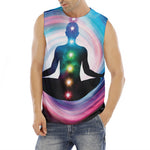 Chakras Of The Universe Print Men's Fitness Tank Top