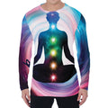 Chakras Of The Universe Print Men's Long Sleeve T-Shirt