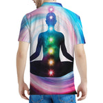 Chakras Of The Universe Print Men's Polo Shirt