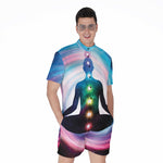Chakras Of The Universe Print Men's Rompers