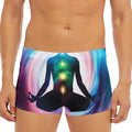 Chakras Of The Universe Print Men's Short Boxer Briefs