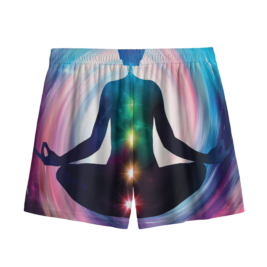 Chakras Of The Universe Print Mesh Shorts