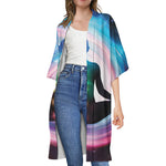 Chakras Of The Universe Print Open Front Beach Cover Up