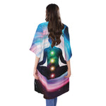 Chakras Of The Universe Print Open Front Beach Cover Up