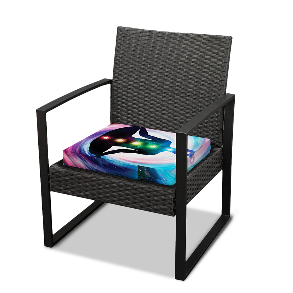 Chakras Of The Universe Print Outdoor Seat Cushion Cover