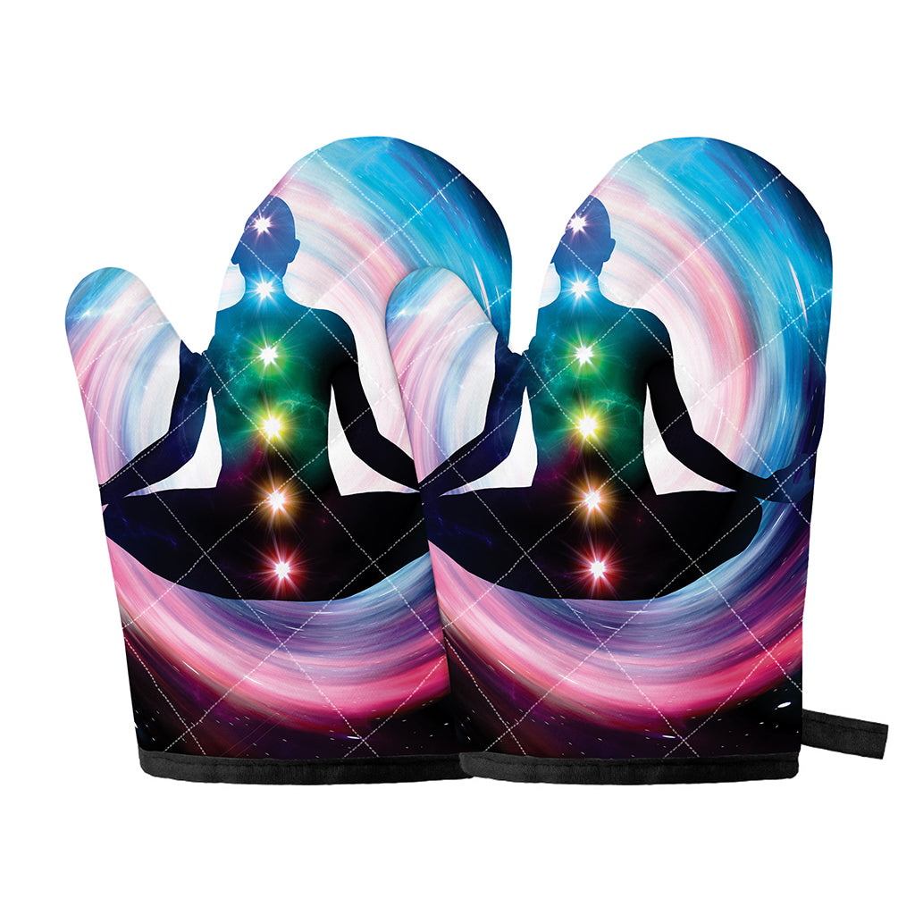 Chakras Of The Universe Print Oven Mitts