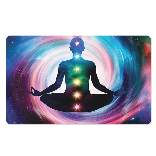 Chakras Of The Universe Print Polyester Doormat