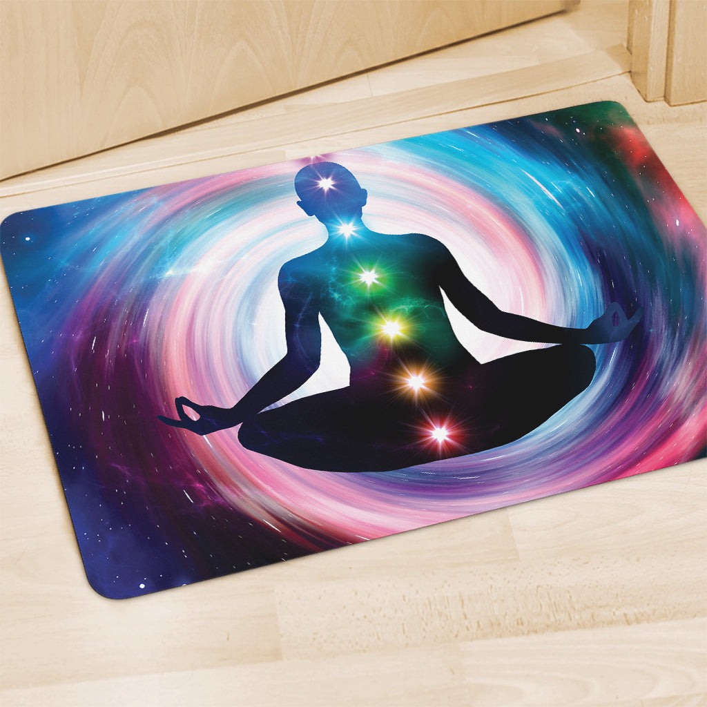 Chakras Of The Universe Print Polyester Doormat