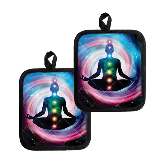 Chakras Of The Universe Print Pot Holders