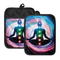 Chakras Of The Universe Print Pot Holders With Pocket