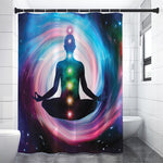 Chakras Of The Universe Print Premium Shower Curtain