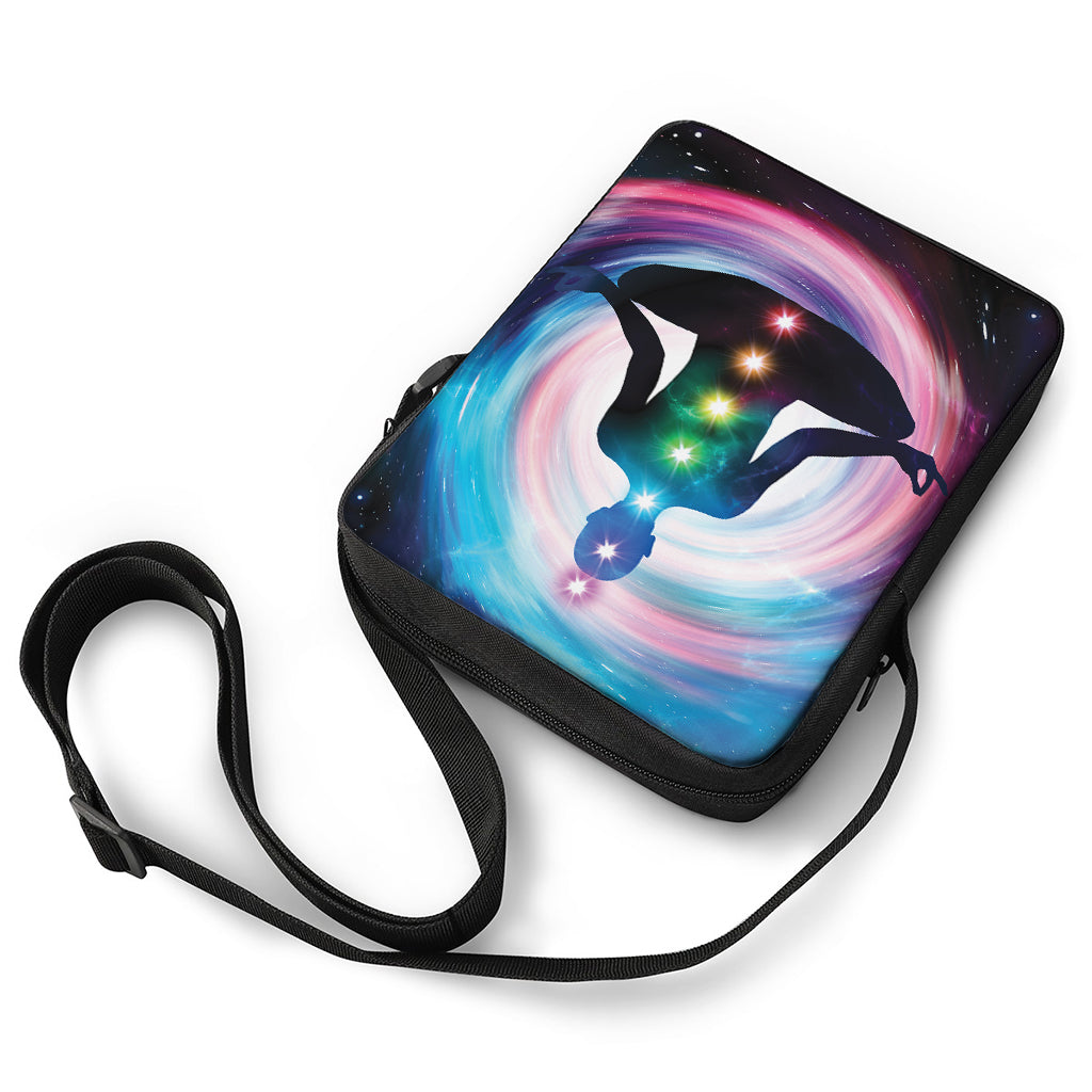 Chakras Of The Universe Print Rectangular Crossbody Bag