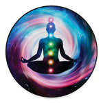 Chakras Of The Universe Print Round Floor Mat