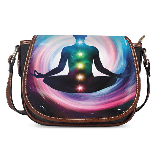 Chakras Of The Universe Print Saddle Bag
