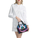 Chakras Of The Universe Print Shoulder Handbag