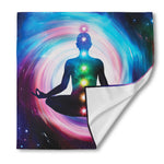 Chakras Of The Universe Print Silk Bandana