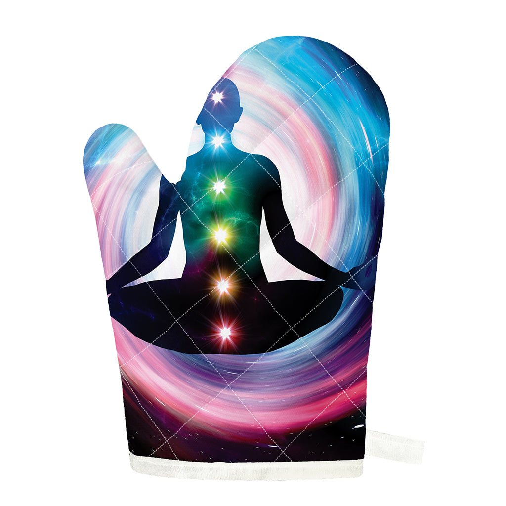 Chakras Of The Universe Print Single Oven Mitt