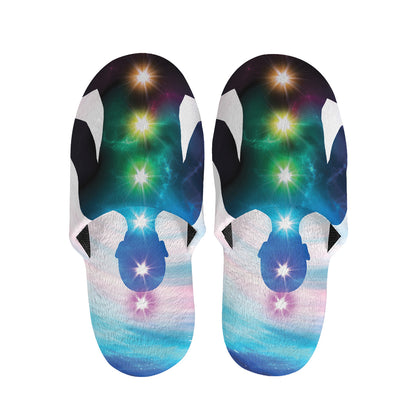 Chakras Of The Universe Print Slippers