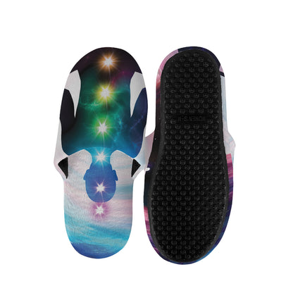 Chakras Of The Universe Print Slippers